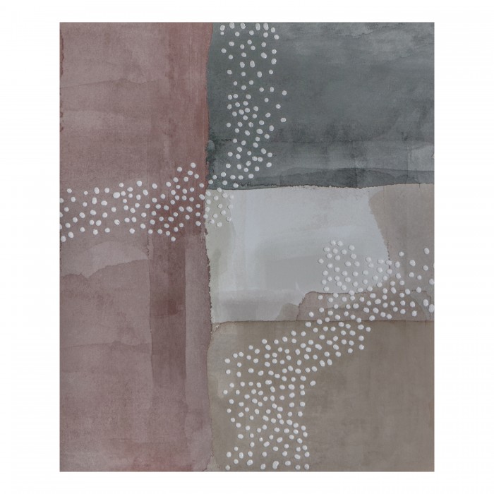 Blush Cubic Abstract II Printed Canvas 